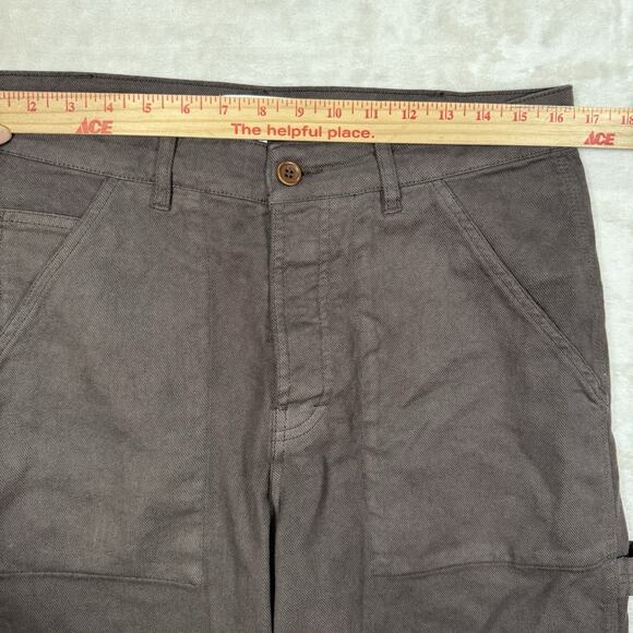 YMC Painter Trousers Pants Men’s Size 30 Brown Carpenter Baggy Denim $230 - Picture 7 of 9